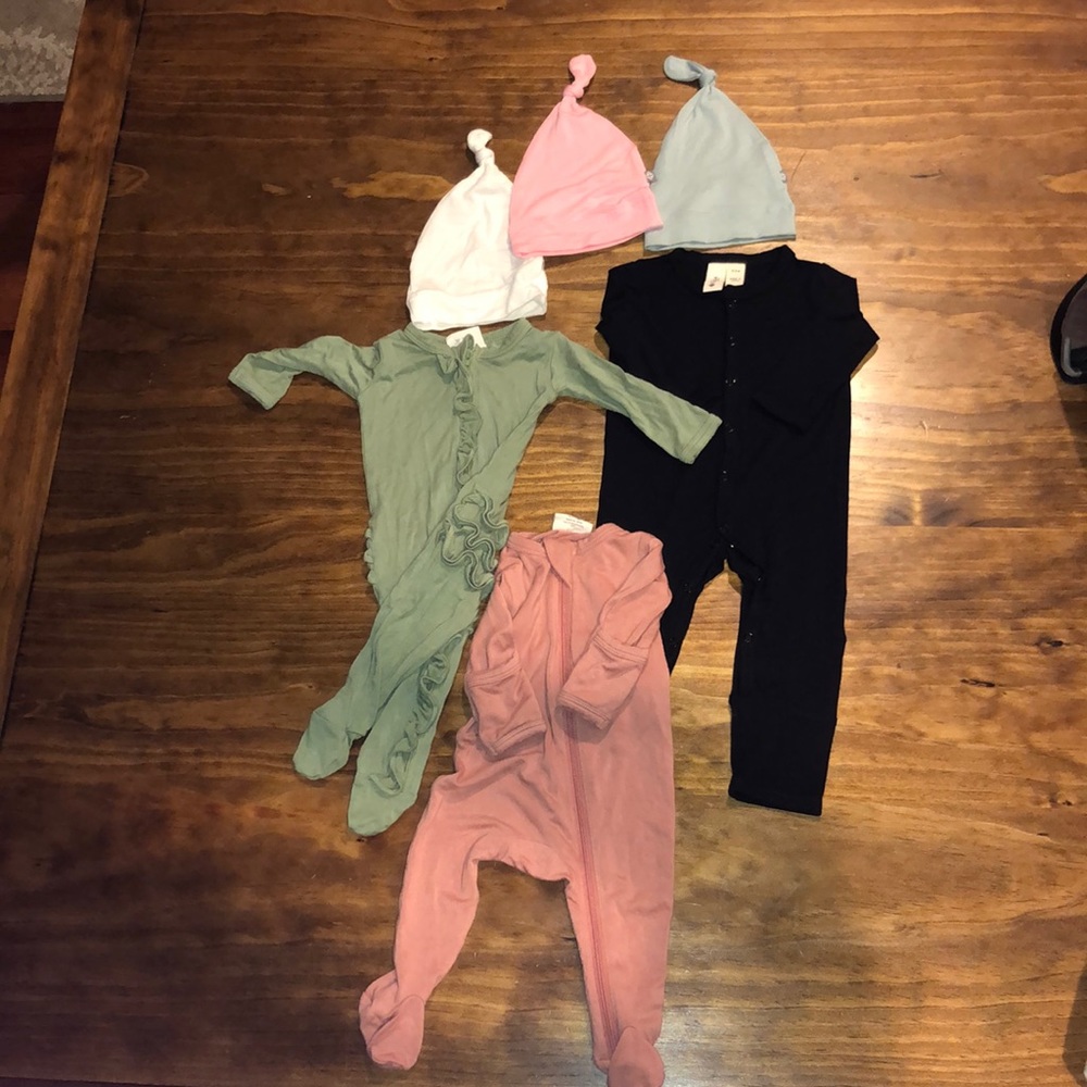 Kyte Baby Spearmint Love Pajama Sleepers NB 0-3